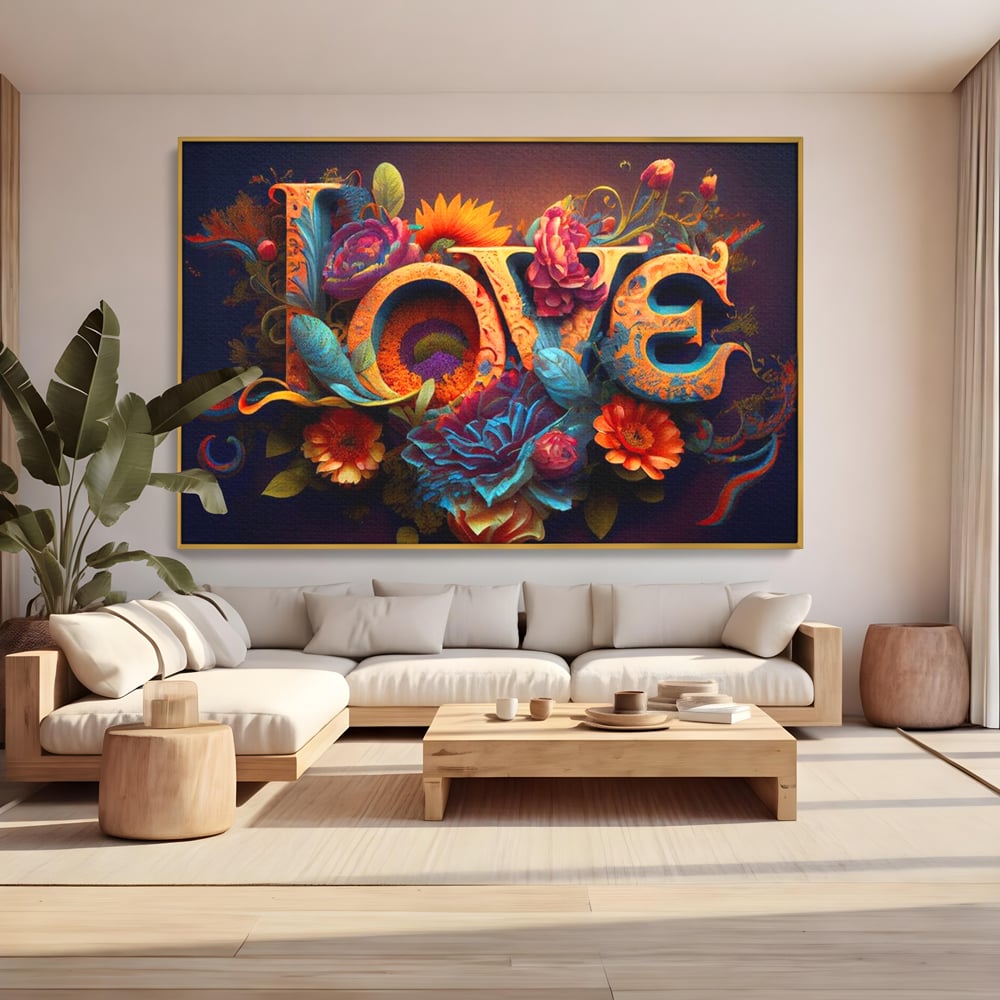 Leinwandbilder Premium LuxCanva® E1001, Blumen der Liebe und Harmonie, Liebe, Blumen, Natur, Eleganz, Wohnen, Lebendige Farben