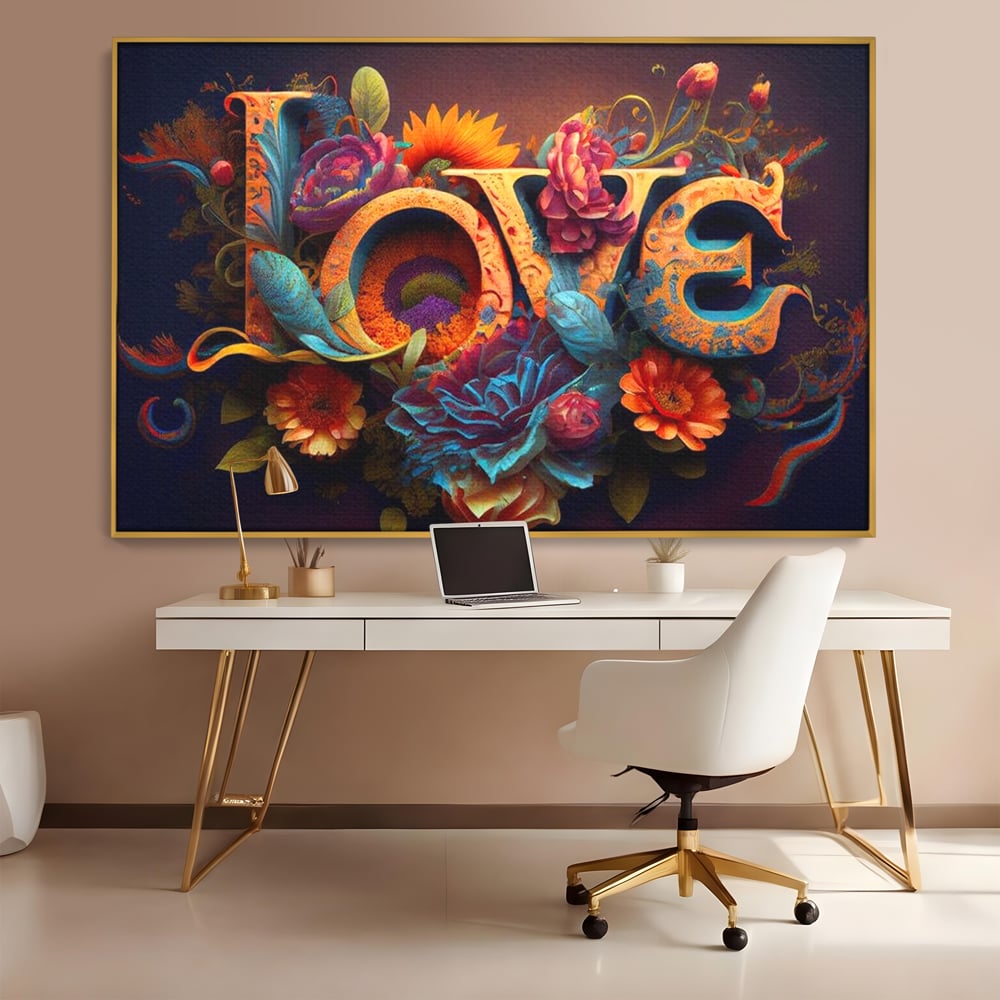 Leinwandbilder Premium LuxCanva® E1001, Blumen der Liebe und Harmonie, Liebe, Blumen, Natur, Eleganz, Wohnen, Lebendige Farben