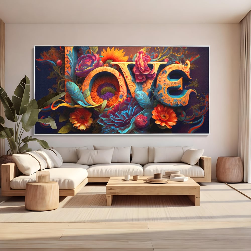 Leinwandbilder Premium LuxCanva® E1001, Blumen der Liebe und Harmonie, Liebe, Blumen, Natur, Eleganz, Wohnen, Lebendige Farben