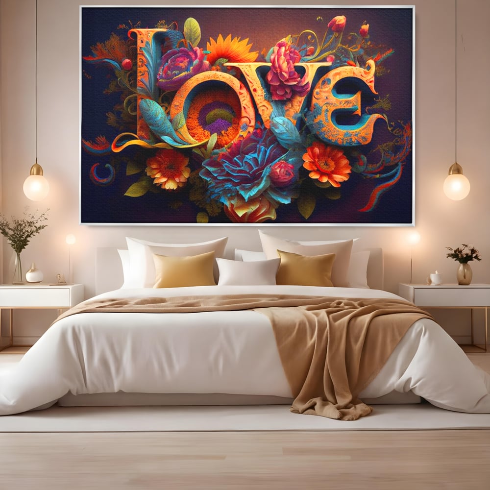 Leinwandbilder Premium LuxCanva® E1001, Blumen der Liebe und Harmonie, Liebe, Blumen, Natur, Eleganz, Wohnen, Lebendige Farben