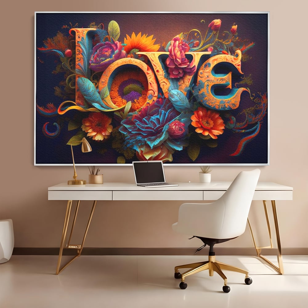 Leinwandbilder Premium LuxCanva® E1001, Blumen der Liebe und Harmonie, Liebe, Blumen, Natur, Eleganz, Wohnen, Lebendige Farben