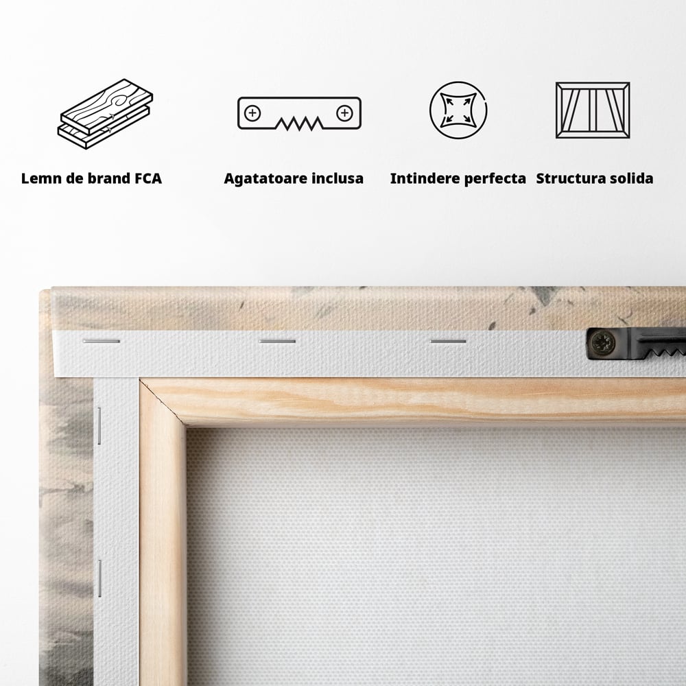 Leinwandbilder Premium LuxCanva® E1002, Herz in der Mitte des Sturms, Liebe, Herz, Kontrast, Minimalismus, Wohnen, Schwarz und Weiß