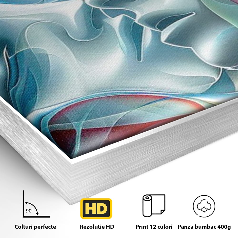 Leinwandbilder Premium LuxCanva® E1004, Soul Impletite, Fluidität, Verbindung, Harmonie, Gesichter, Vereinigung, Liebe, Wohnzimmer, kräftige Farben
