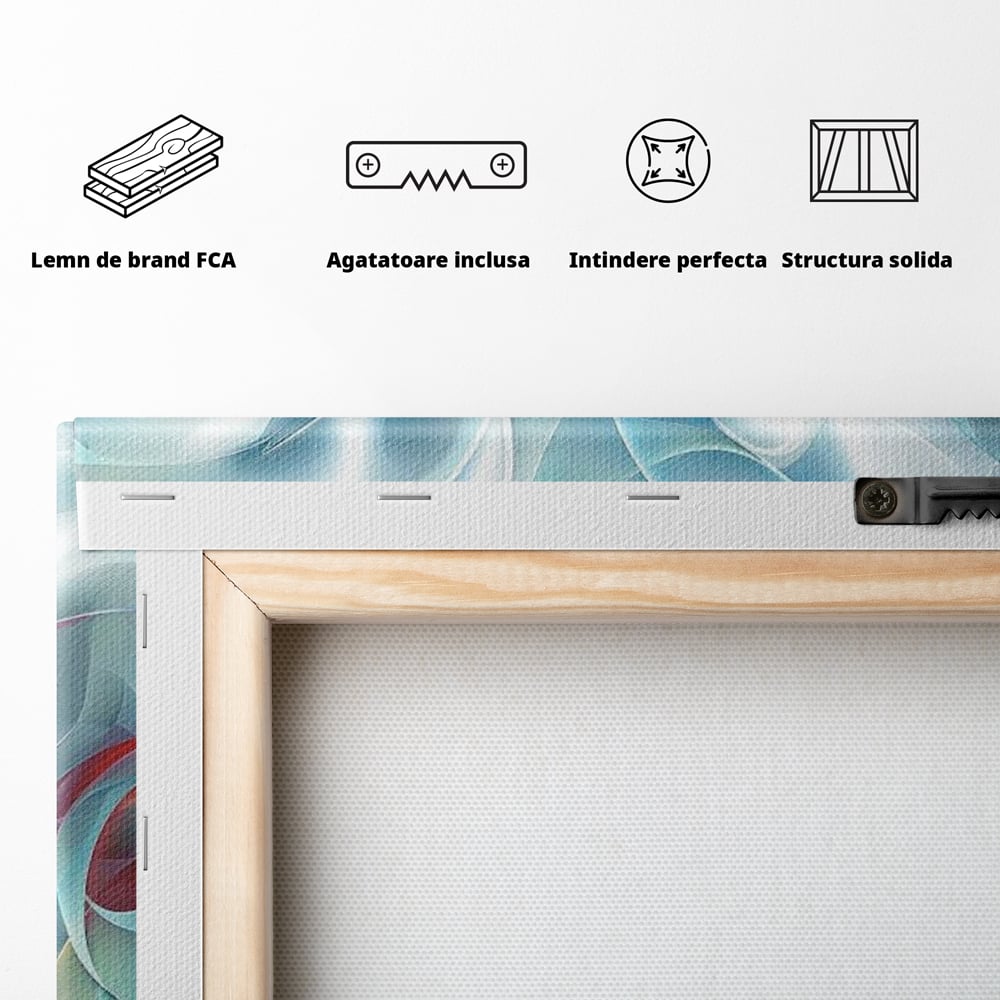 Leinwandbilder Premium LuxCanva® E1004, Soul Impletite, Fluidität, Verbindung, Harmonie, Gesichter, Vereinigung, Liebe, Wohnzimmer, kräftige Farben