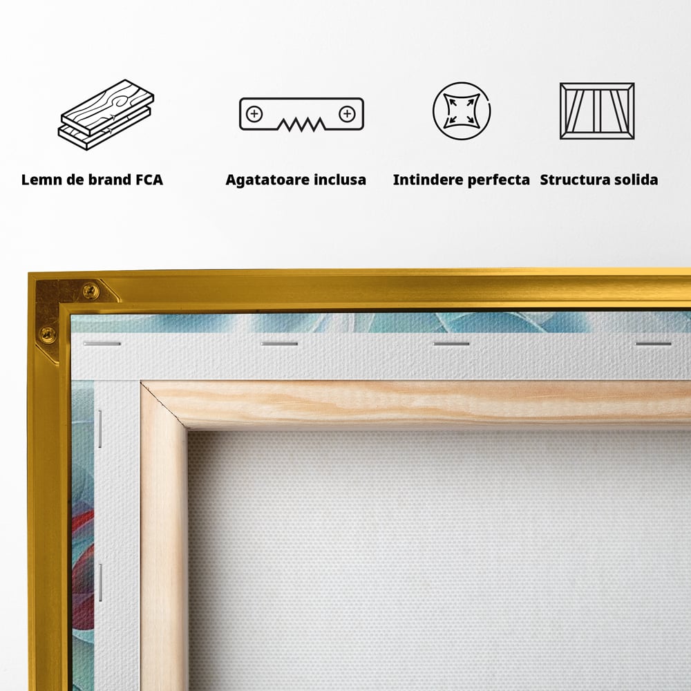 Leinwandbilder Premium LuxCanva® E1004, Soul Impletite, Fluidität, Verbindung, Harmonie, Gesichter, Vereinigung, Liebe, Wohnzimmer, kräftige Farben