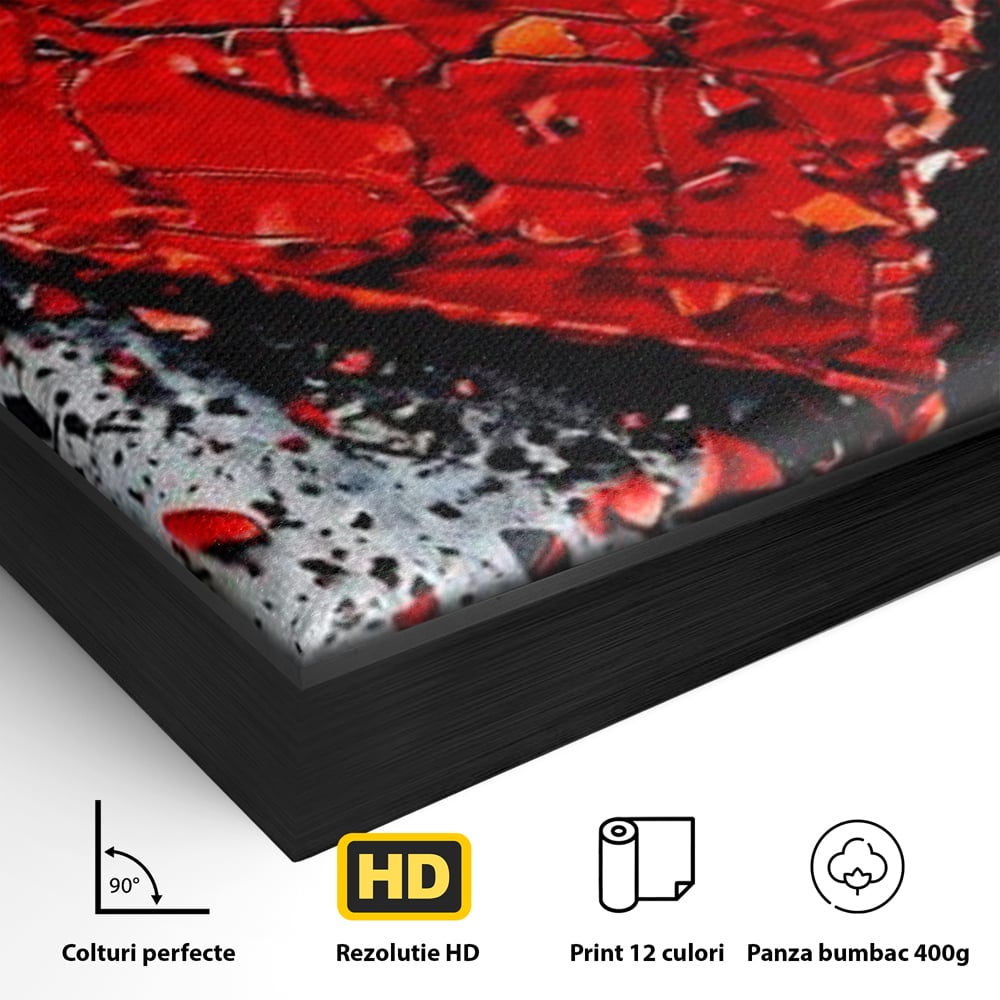 Leinwandbilder Premium LuxCanva® E1007, Liebe in Trümmern, Liebe, Zerbrechlichkeit, Leidenschaft, Bruch, Emotion, Wohnzimmer, Lebendige Farben