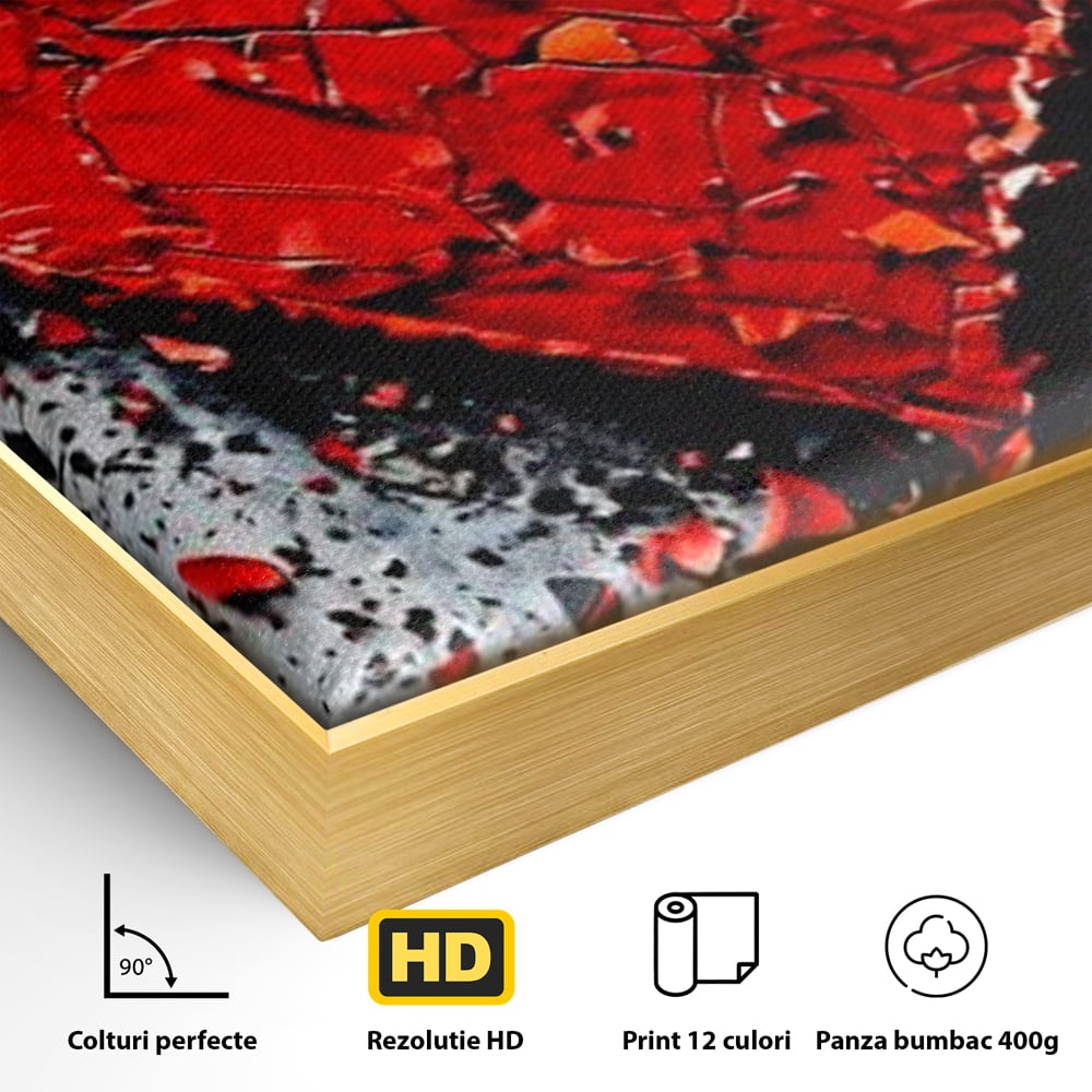 Leinwandbilder Premium LuxCanva® E1007, Liebe in Trümmern, Liebe, Zerbrechlichkeit, Leidenschaft, Bruch, Emotion, Wohnzimmer, Lebendige Farben