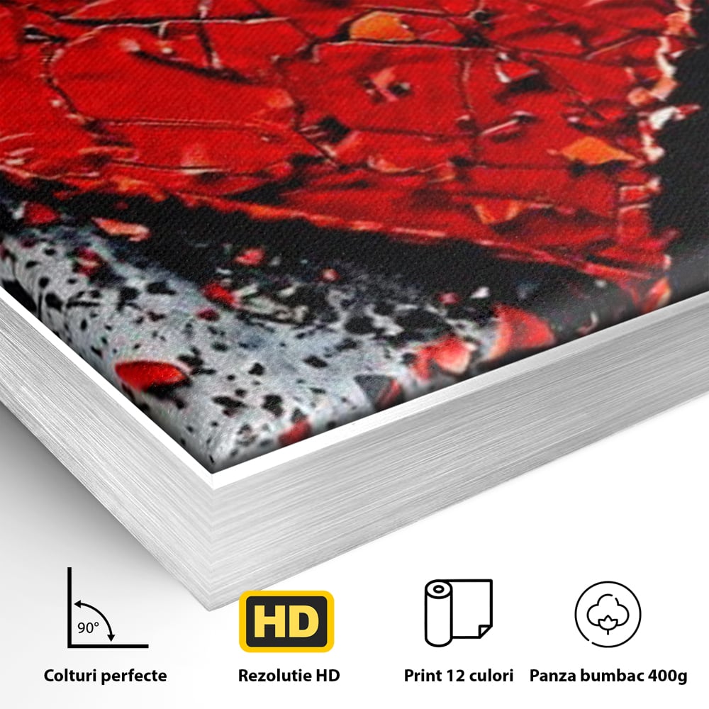 Leinwandbilder Premium LuxCanva® E1007, Liebe in Trümmern, Liebe, Zerbrechlichkeit, Leidenschaft, Bruch, Emotion, Wohnzimmer, Lebendige Farben