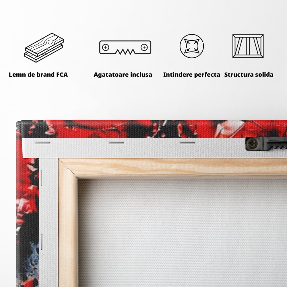 Leinwandbilder Premium LuxCanva® E1007, Liebe in Trümmern, Liebe, Zerbrechlichkeit, Leidenschaft, Bruch, Emotion, Wohnzimmer, Lebendige Farben