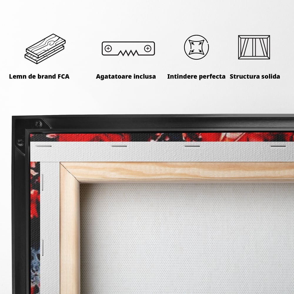 Leinwandbilder Premium LuxCanva® E1007, Liebe in Trümmern, Liebe, Zerbrechlichkeit, Leidenschaft, Bruch, Emotion, Wohnzimmer, Lebendige Farben
