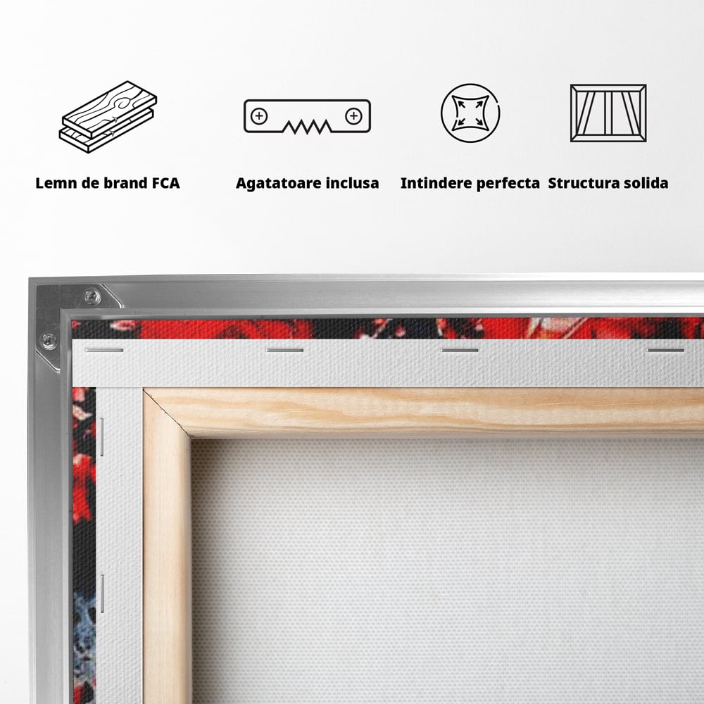 Leinwandbilder Premium LuxCanva® E1007, Liebe in Trümmern, Liebe, Zerbrechlichkeit, Leidenschaft, Bruch, Emotion, Wohnzimmer, Lebendige Farben