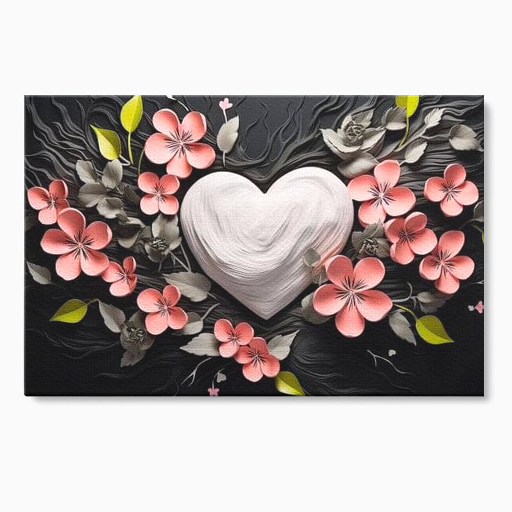 Tablou Canvas Premium LuxCanva® E1010, Ecouri Florale, Simbolism, Emotie, Frumusete, Petale, Flori, Living Room, Culori vibrante