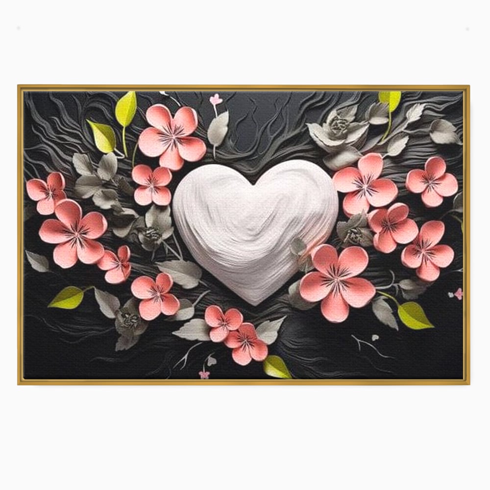 Tablou Canvas Premium LuxCanva® E1010, Ecouri Florale, Simbolism, Emotie, Frumusete, Petale, Flori, Living Room, Culori vibrante