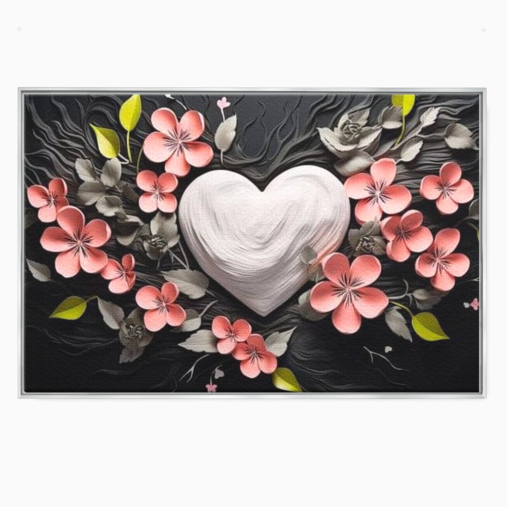 Tablou Canvas Premium LuxCanva® E1010, Ecouri Florale, Simbolism, Emotie, Frumusete, Petale, Flori, Living Room, Culori vibrante