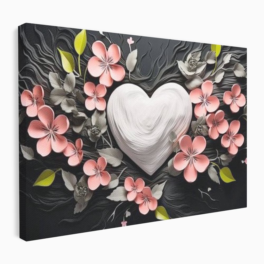 Tablou Canvas Premium LuxCanva® E1010, Ecouri Florale, Simbolism, Emotie, Frumusete, Petale, Flori, Living Room, Culori vibrante