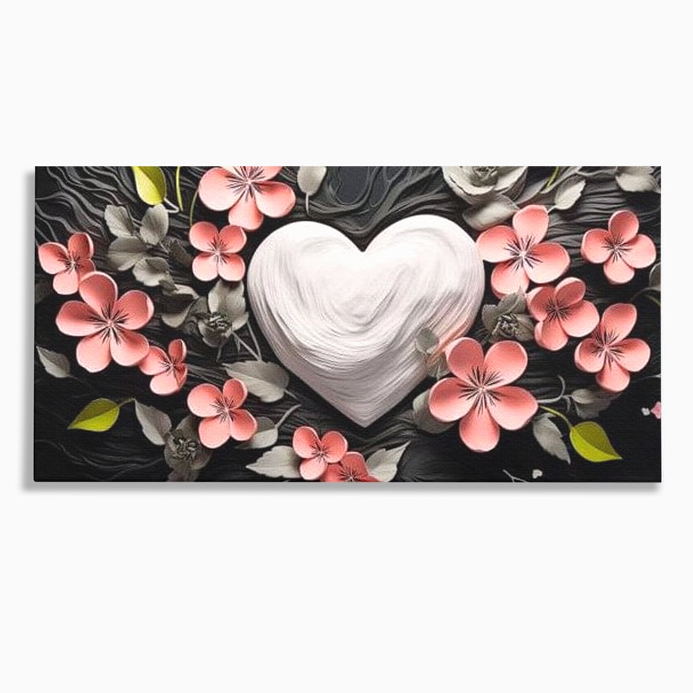 Tablou Canvas Premium LuxCanva® E1010, Ecouri Florale, Simbolism, Emotie, Frumusete, Petale, Flori, Living Room, Culori vibrante