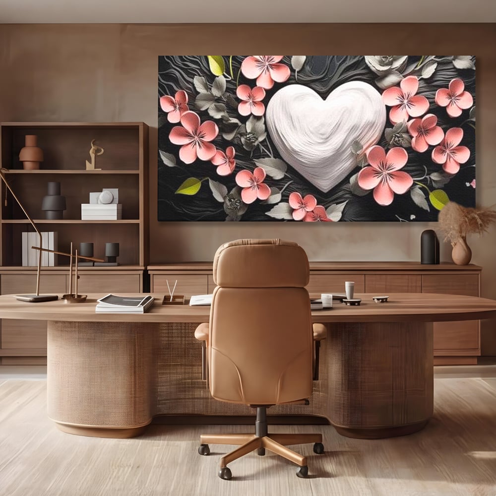 Tablou Canvas Premium LuxCanva® E1010, Ecouri Florale, Simbolism, Emotie, Frumusete, Petale, Flori, Living Room, Culori vibrante