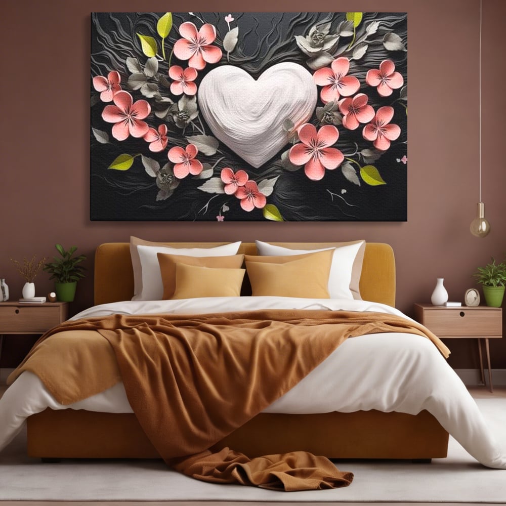 Tablou Canvas Premium LuxCanva® E1010, Ecouri Florale, Simbolism, Emotie, Frumusete, Petale, Flori, Living Room, Culori vibrante