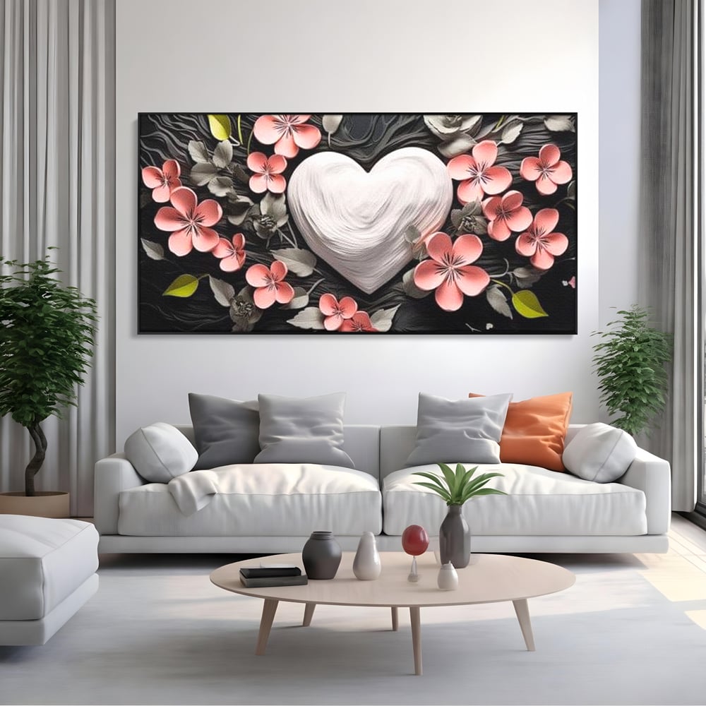 Tablou Canvas Premium LuxCanva® E1010, Ecouri Florale, Simbolism, Emotie, Frumusete, Petale, Flori, Living Room, Culori vibrante