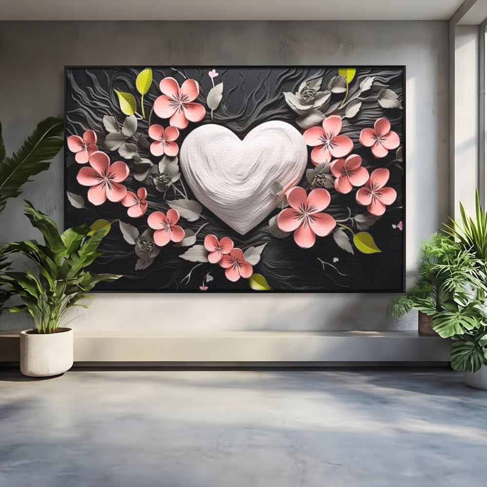 Tablou Canvas Premium LuxCanva® E1010, Ecouri Florale, Simbolism, Emotie, Frumusete, Petale, Flori, Living Room, Culori vibrante