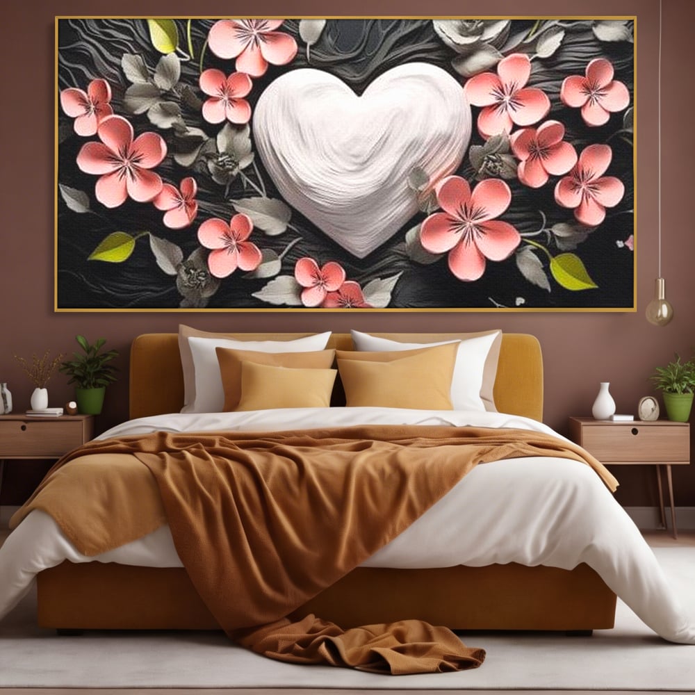 Tablou Canvas Premium LuxCanva® E1010, Ecouri Florale, Simbolism, Emotie, Frumusete, Petale, Flori, Living Room, Culori vibrante