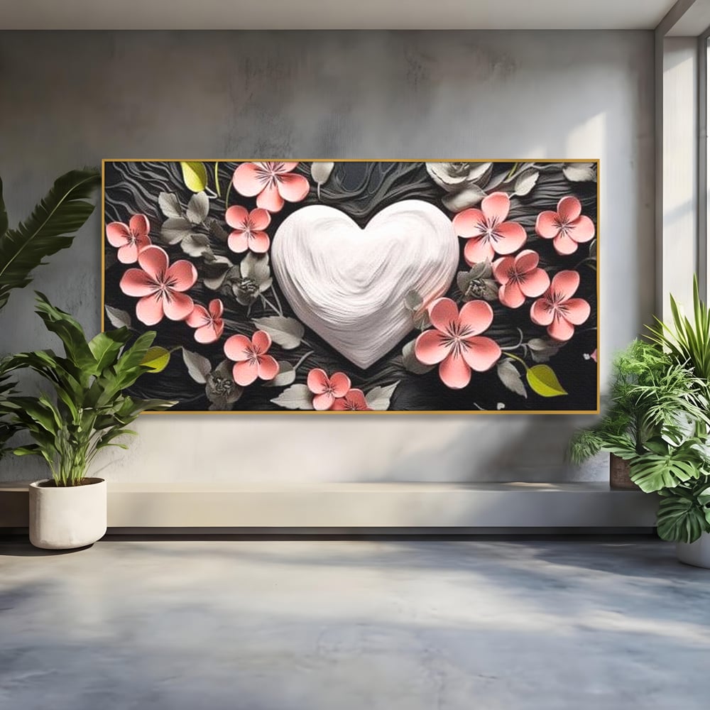 Tablou Canvas Premium LuxCanva® E1010, Ecouri Florale, Simbolism, Emotie, Frumusete, Petale, Flori, Living Room, Culori vibrante