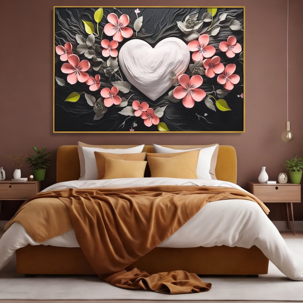 Tablou Canvas Premium LuxCanva® E1010, Ecouri Florale, Simbolism, Emotie, Frumusete, Petale, Flori, Living Room, Culori vibrante