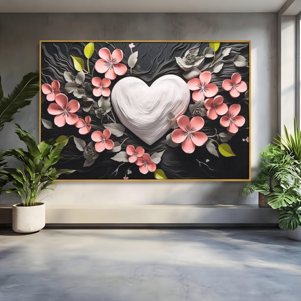 Tablou Canvas Premium LuxCanva® E1010, Ecouri Florale, Simbolism, Emotie, Frumusete, Petale, Flori, Living Room, Culori vibrante