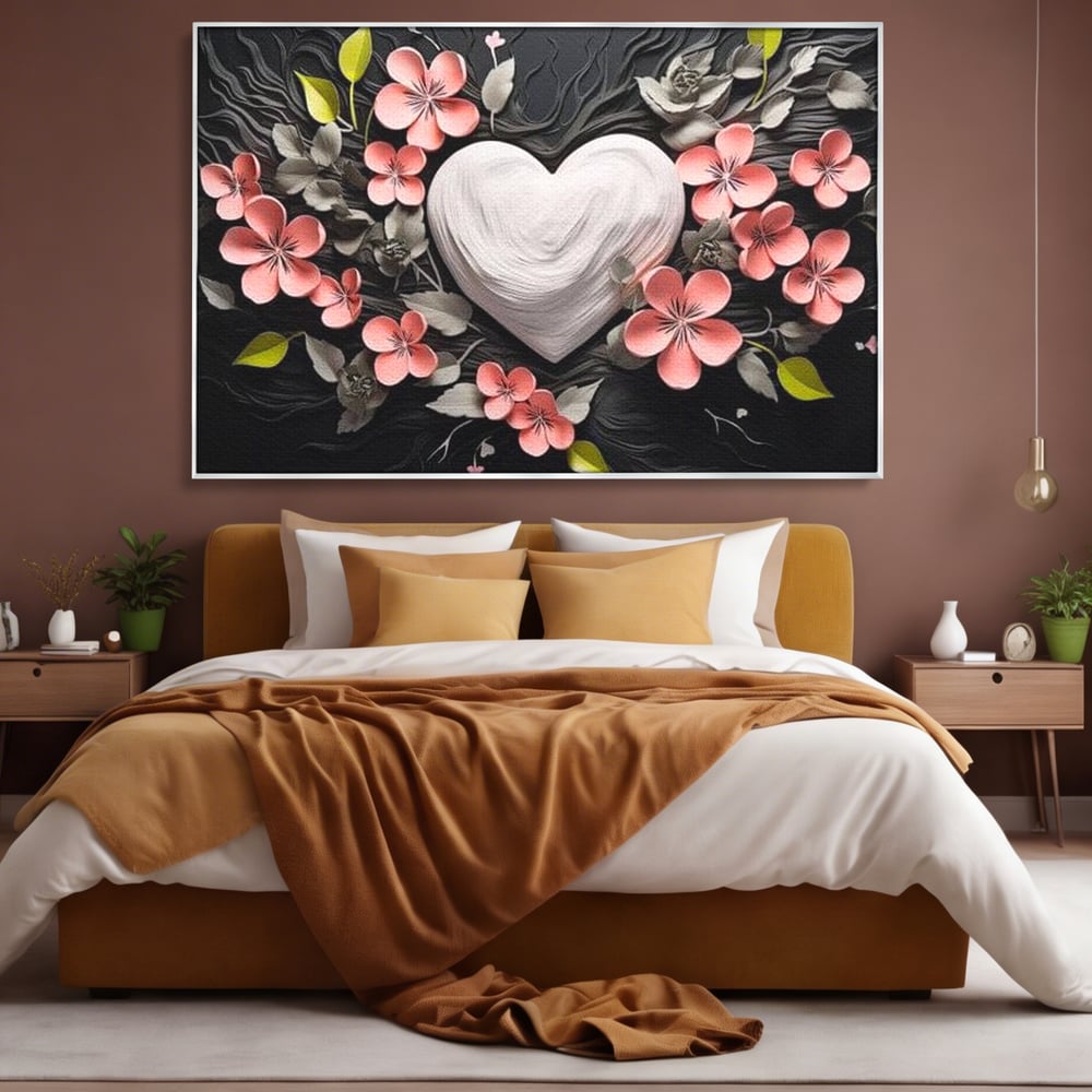 Tablou Canvas Premium LuxCanva® E1010, Ecouri Florale, Simbolism, Emotie, Frumusete, Petale, Flori, Living Room, Culori vibrante