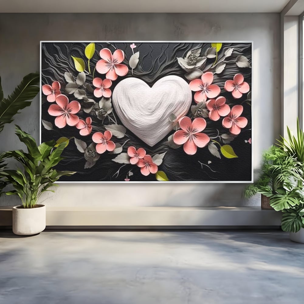 Tablou Canvas Premium LuxCanva® E1010, Ecouri Florale, Simbolism, Emotie, Frumusete, Petale, Flori, Living Room, Culori vibrante