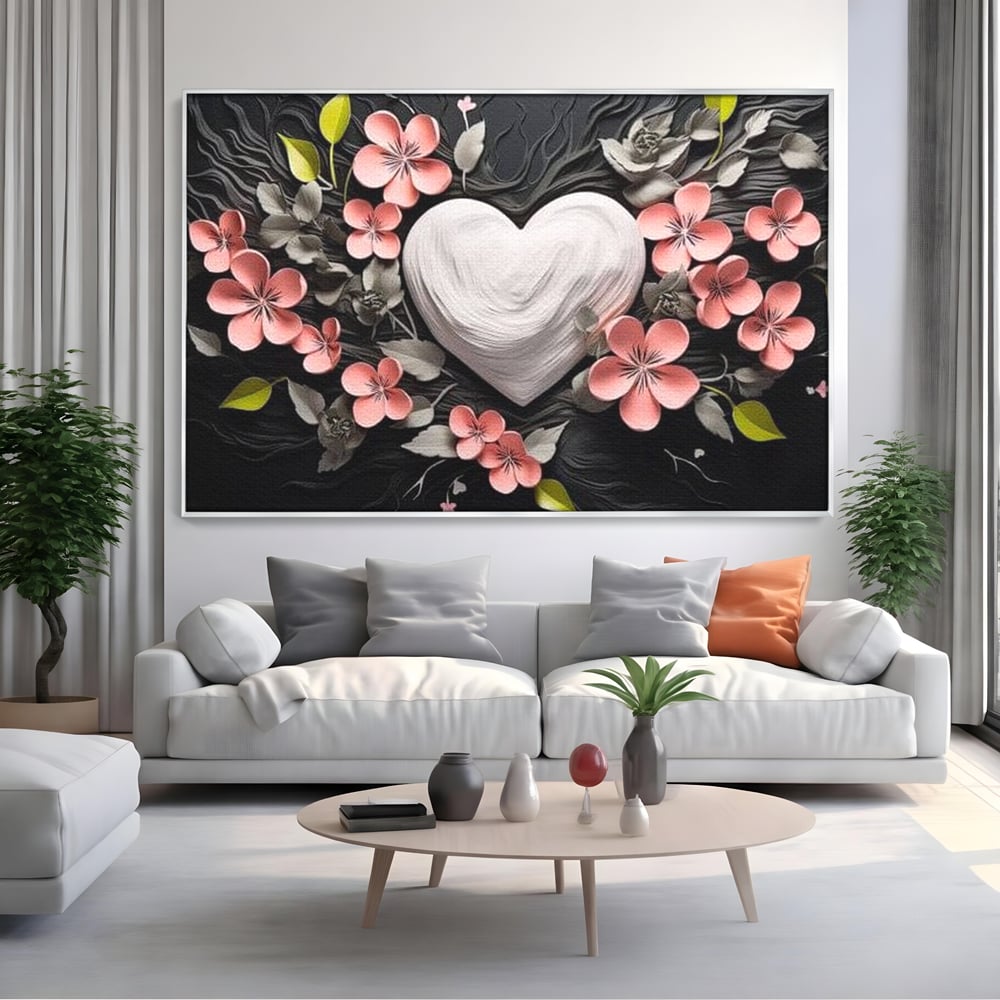 Tablou Canvas Premium LuxCanva® E1010, Ecouri Florale, Simbolism, Emotie, Frumusete, Petale, Flori, Living Room, Culori vibrante