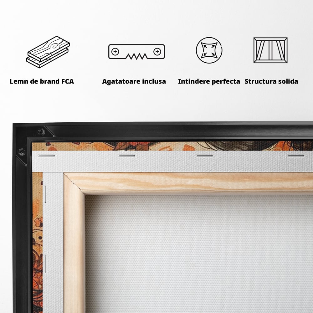 Tablou Canvas Premium LuxCanva® E1011, Alchimie Sufleteasca, El, Ea, Pasiune, Devotament, Alchimie, Legamant, Living Room, Culori vibrante
