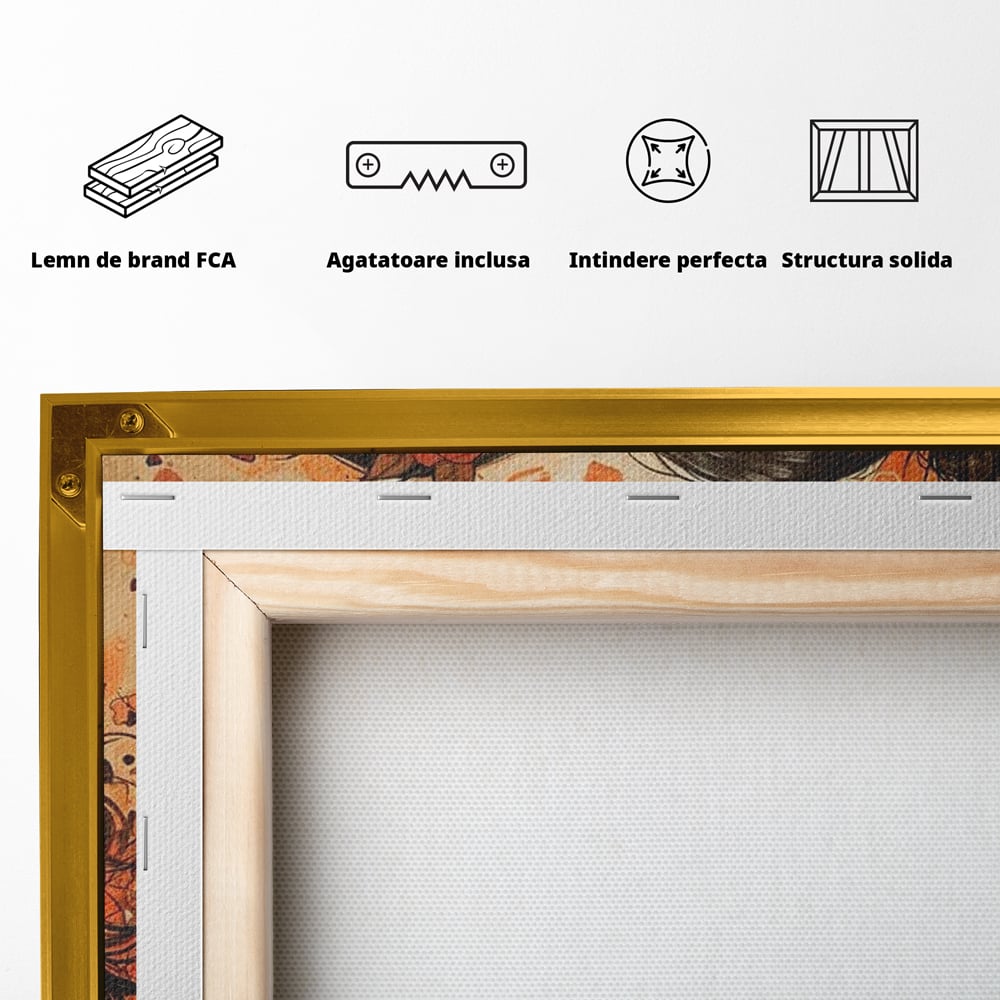 Tablou Canvas Premium LuxCanva® E1011, Alchimie Sufleteasca, El, Ea, Pasiune, Devotament, Alchimie, Legamant, Living Room, Culori vibrante
