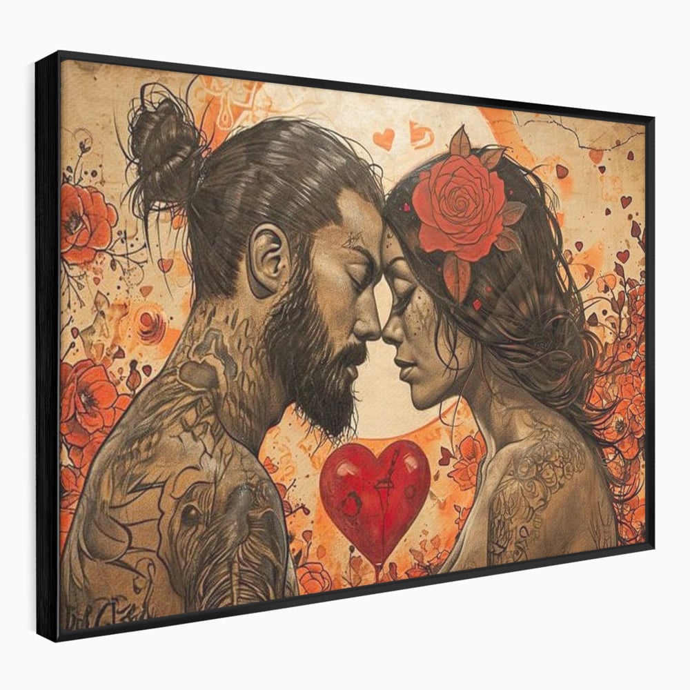 Tablou Canvas Premium LuxCanva® E1011, Alchimie Sufleteasca, El, Ea, Pasiune, Devotament, Alchimie, Legamant, Living Room, Culori vibrante