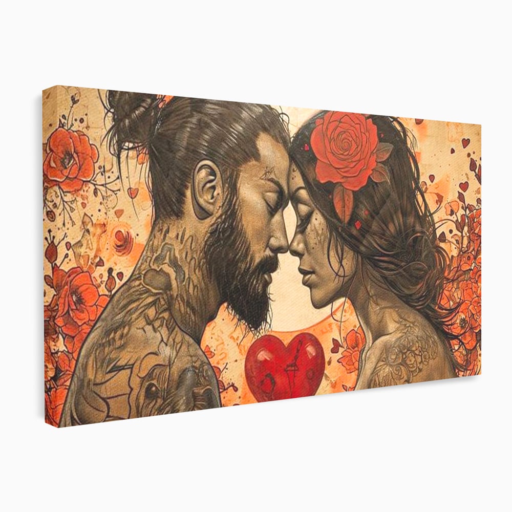 Tablou Canvas Premium LuxCanva® E1011, Alchimie Sufleteasca, El, Ea, Pasiune, Devotament, Alchimie, Legamant, Living Room, Culori vibrante