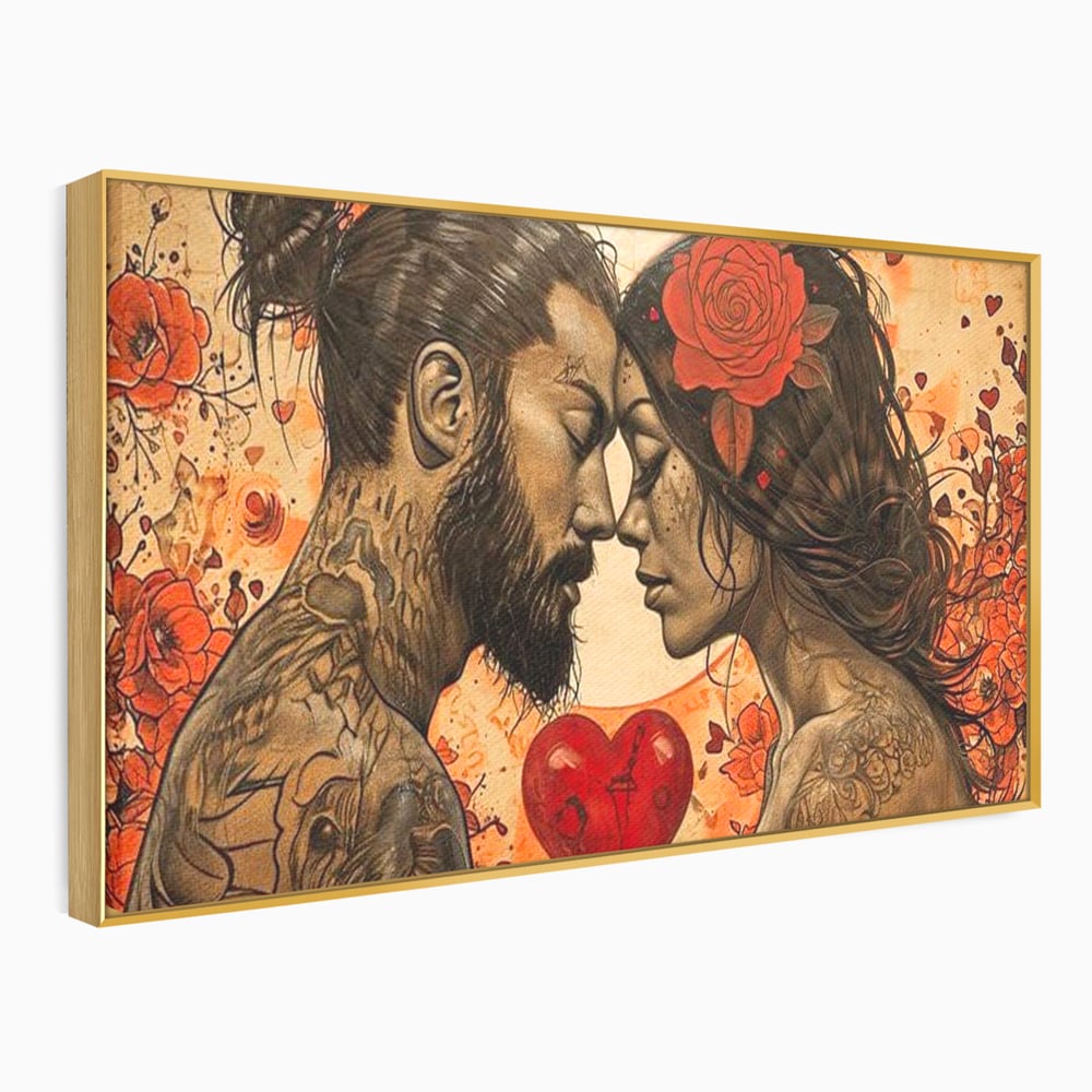 Tablou Canvas Premium LuxCanva® E1011, Alchimie Sufleteasca, El, Ea, Pasiune, Devotament, Alchimie, Legamant, Living Room, Culori vibrante