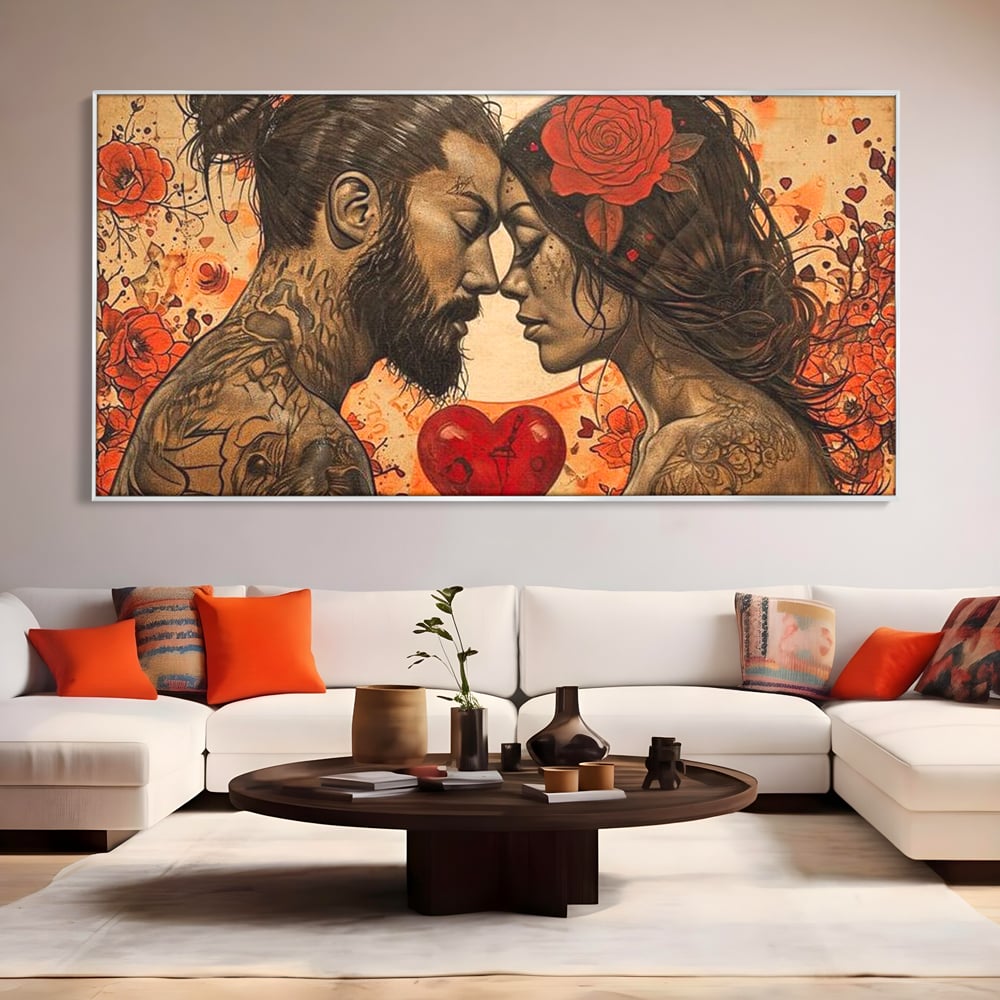 Tablou Canvas Premium LuxCanva® E1011, Alchimie Sufleteasca, El, Ea, Pasiune, Devotament, Alchimie, Legamant, Living Room, Culori vibrante