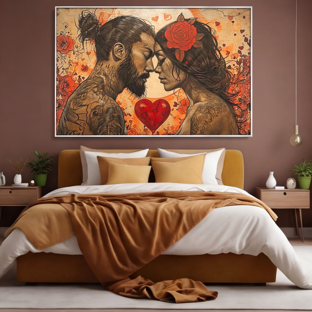 Tablou Canvas Premium LuxCanva® E1011, Alchimie Sufleteasca, El, Ea, Pasiune, Devotament, Alchimie, Legamant, Living Room, Culori vibrante