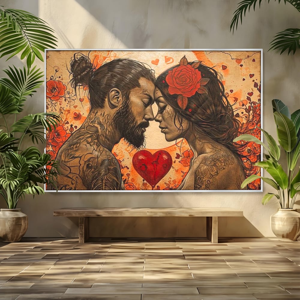 Tablou Canvas Premium LuxCanva® E1011, Alchimie Sufleteasca, El, Ea, Pasiune, Devotament, Alchimie, Legamant, Living Room, Culori vibrante
