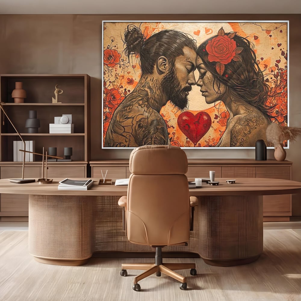 Tablou Canvas Premium LuxCanva® E1011, Alchimie Sufleteasca, El, Ea, Pasiune, Devotament, Alchimie, Legamant, Living Room, Culori vibrante