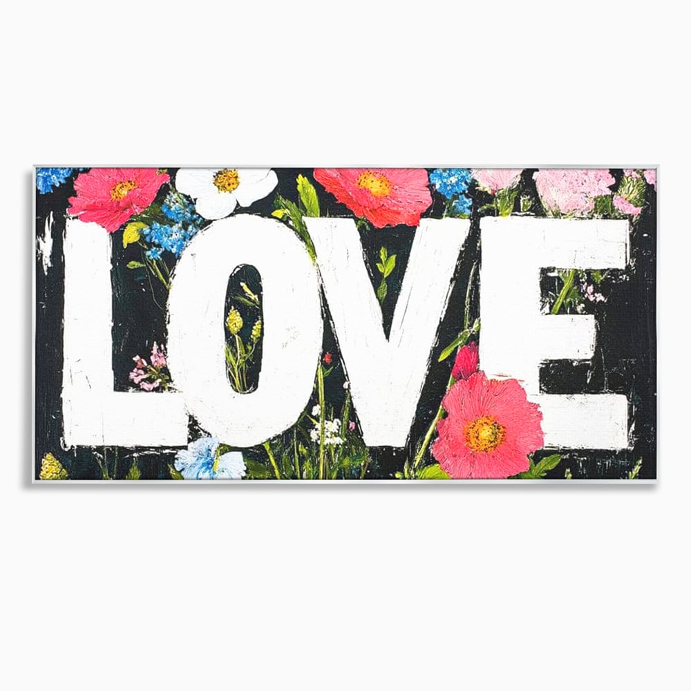 Leinwand Leinwand Premium LuxCanva® E1012, Blumen der Liebe, Blumen, Kunst, Modern, Künstlerisch, Liebe, Wohnzimmer, Lebendige Farben