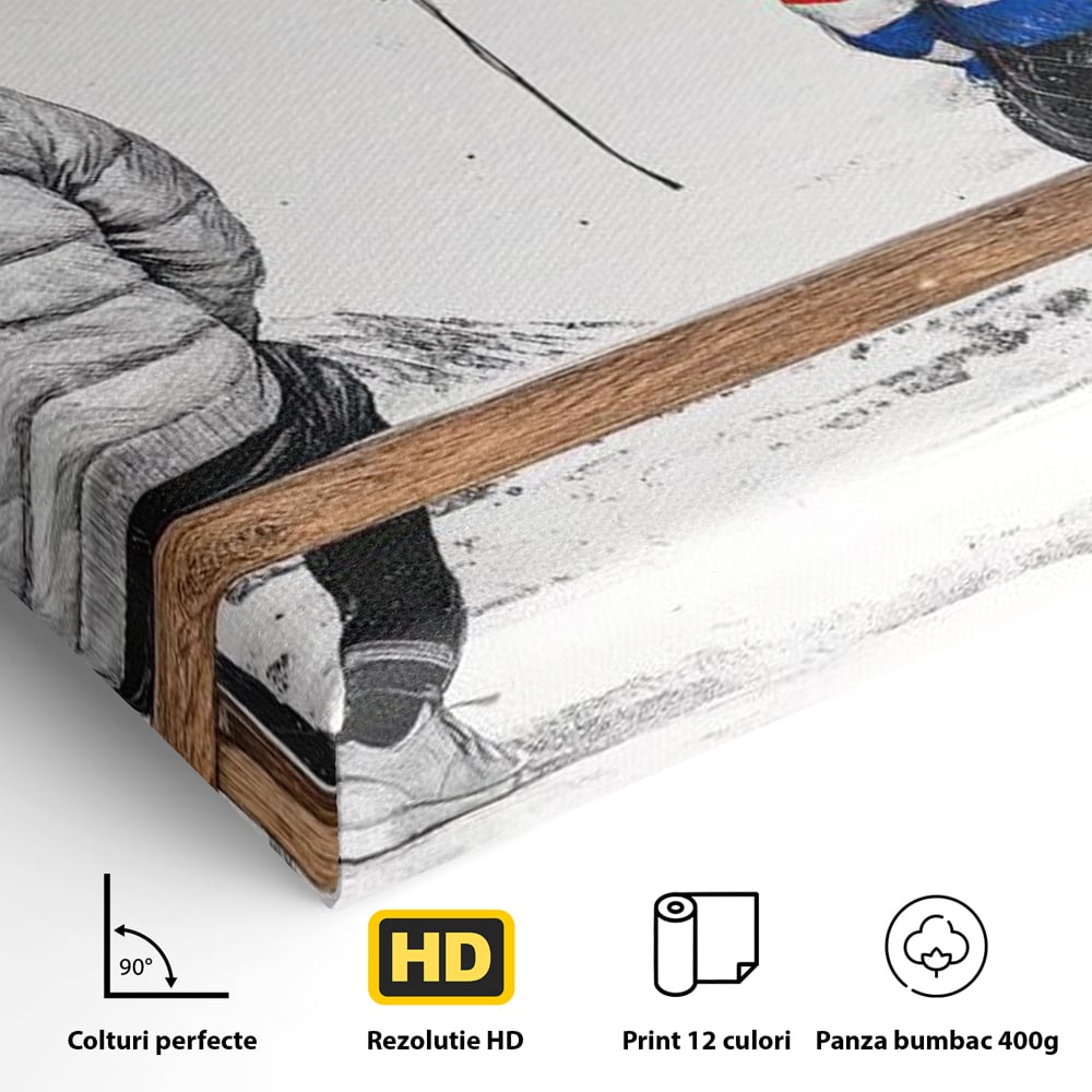Leinwandbilder LuxCanva Premium Leinwandbilder® E1014, Nur der Himmel zwischen uns, Link, Bank, Ballon, Reflektionen, Himmel, Wohnzimmer, Lebendige Farben