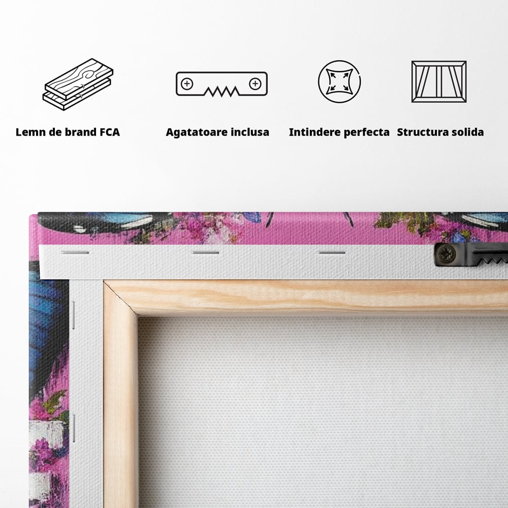 Leinwandbilder Premium LuxCanva® E1015, Metamorphose der Gefühle, Schmetterling, Liebe, Flügel, Fliegen, Flügel, Metamorphose, Wohnzimmer, Lebendige Farben