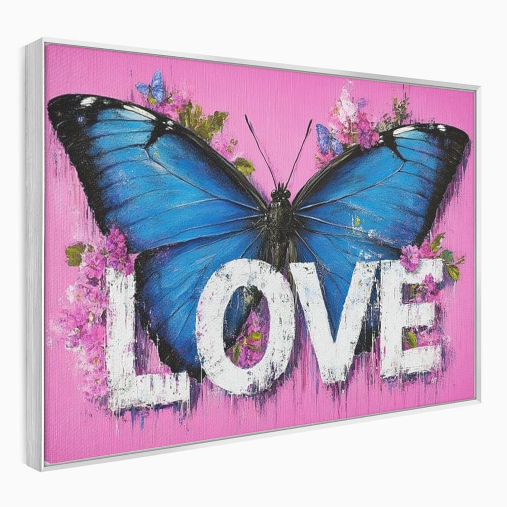 Leinwandbilder Premium LuxCanva® E1015, Metamorphose der Gefühle, Schmetterling, Liebe, Flügel, Fliegen, Flügel, Metamorphose, Wohnzimmer, Lebendige Farben