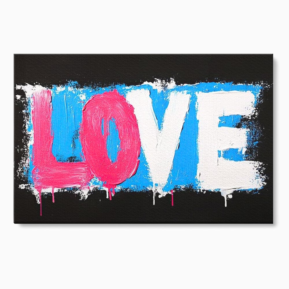Leinwandbilder Premium LuxCanva® E1016, Liebe in leuchtenden Farben, Farben, Liebe, Kontrast, Liebe, leuchtend, Wohnzimmer, leuchtende Farben