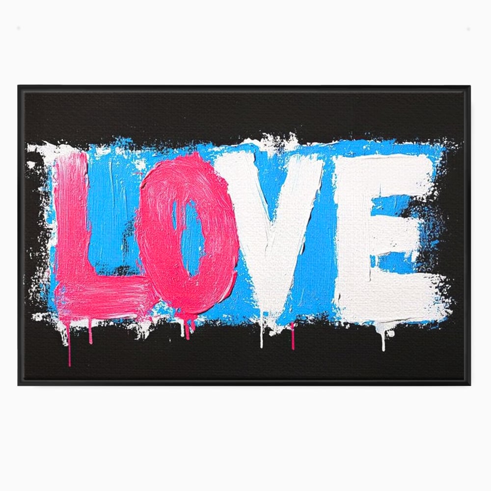 Leinwandbilder Premium LuxCanva® E1016, Liebe in leuchtenden Farben, Farben, Liebe, Kontrast, Liebe, leuchtend, Wohnzimmer, leuchtende Farben