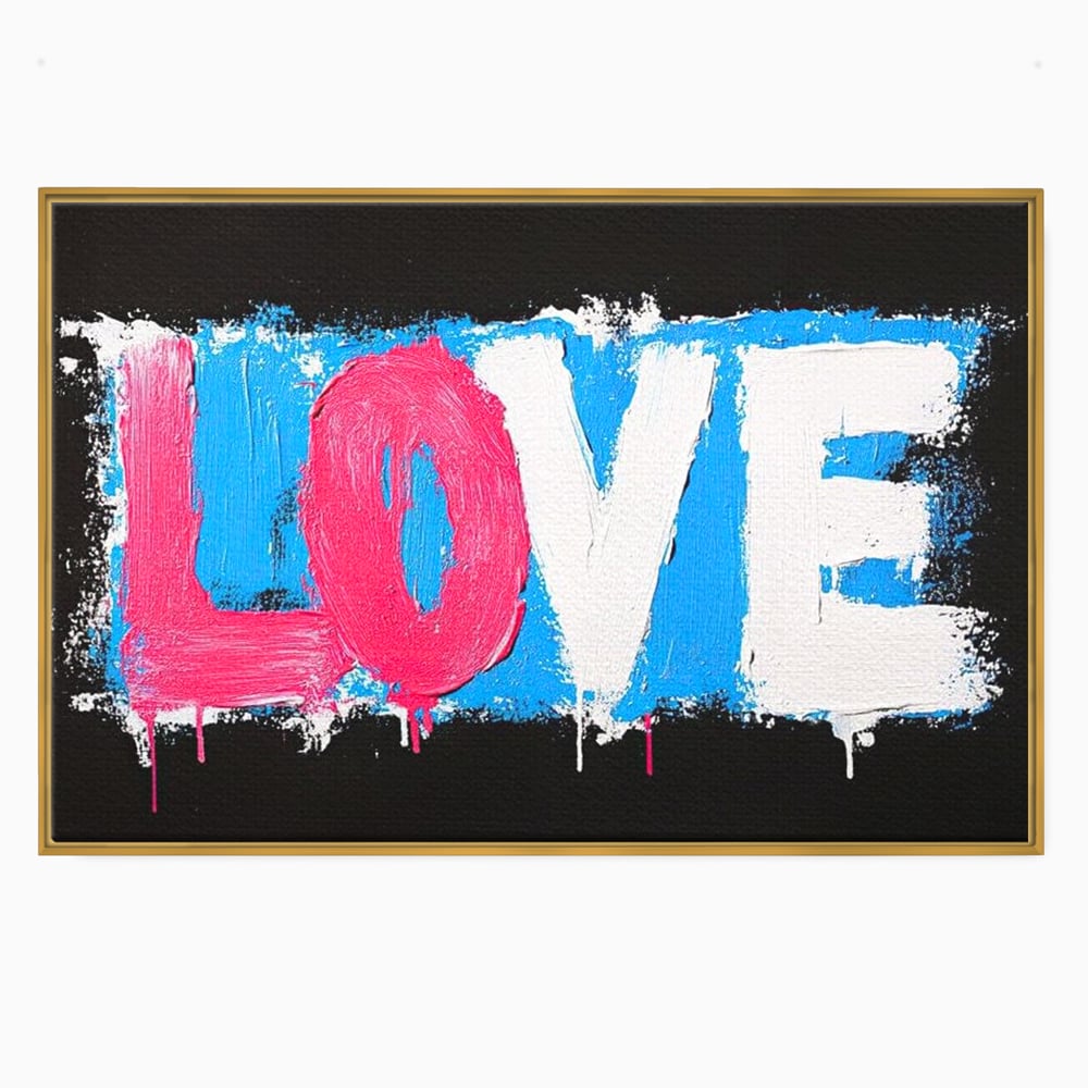 Leinwandbilder Premium LuxCanva® E1016, Liebe in leuchtenden Farben, Farben, Liebe, Kontrast, Liebe, leuchtend, Wohnzimmer, leuchtende Farben