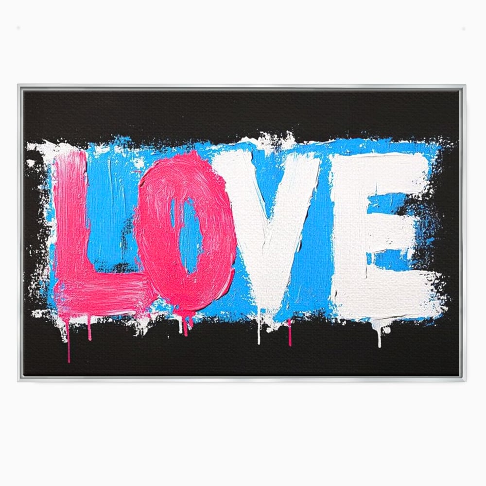 Leinwandbilder Premium LuxCanva® E1016, Liebe in leuchtenden Farben, Farben, Liebe, Kontrast, Liebe, leuchtend, Wohnzimmer, leuchtende Farben