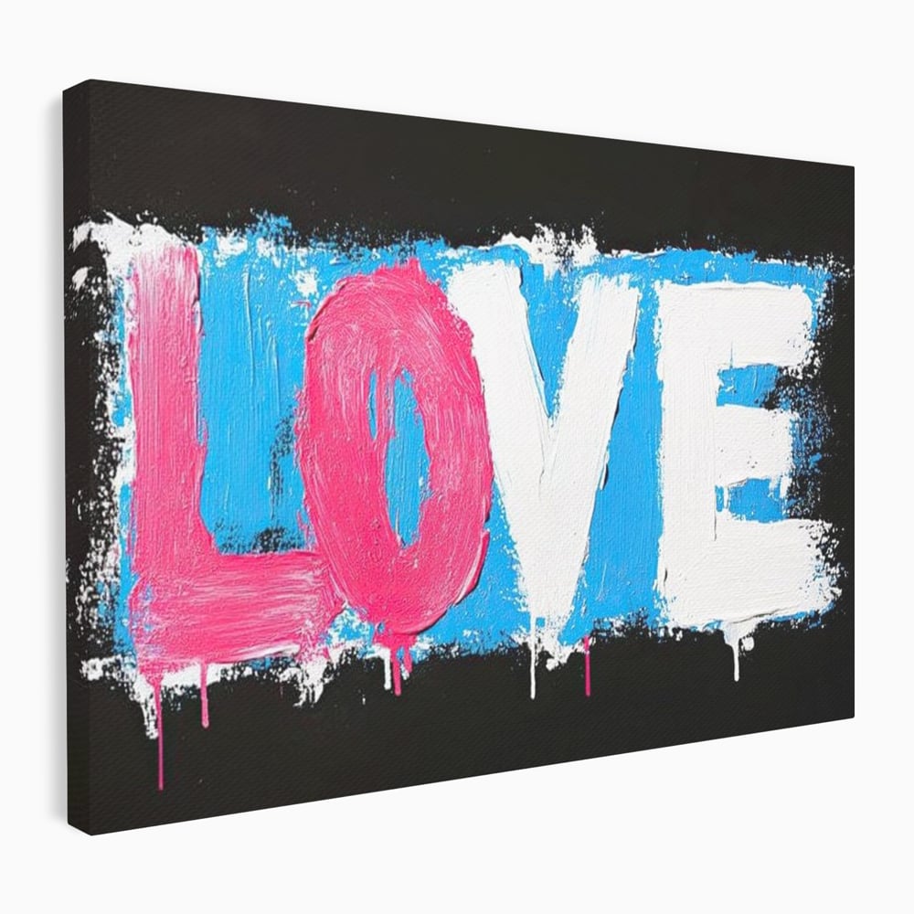 Leinwandbilder Premium LuxCanva® E1016, Liebe in leuchtenden Farben, Farben, Liebe, Kontrast, Liebe, leuchtend, Wohnzimmer, leuchtende Farben