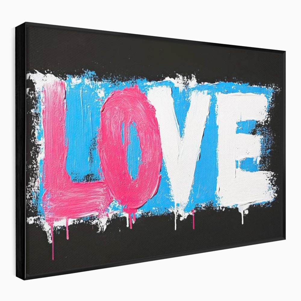 Leinwandbilder Premium LuxCanva® E1016, Liebe in leuchtenden Farben, Farben, Liebe, Kontrast, Liebe, leuchtend, Wohnzimmer, leuchtende Farben